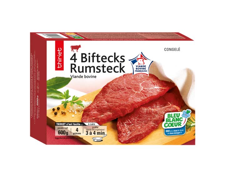 4 Bifteck Rumsteck 600g