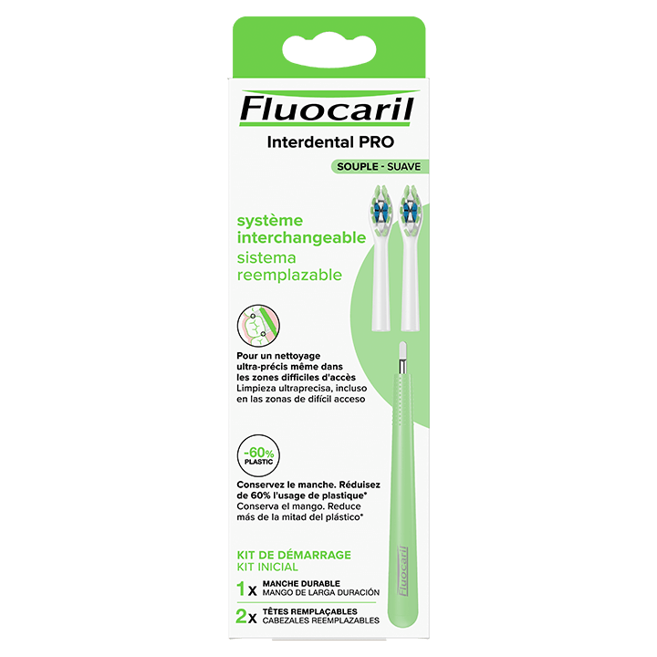 Brosse à dents à tête remplaçable souple