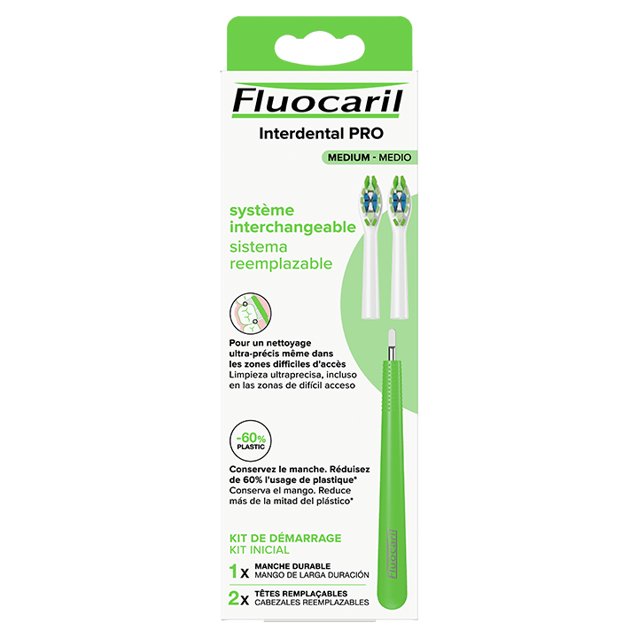 Brosse à dents à tête remplaçable medium