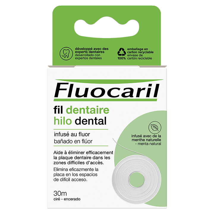 Fil dentaire infusé au Fluor