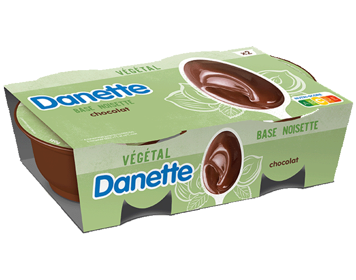 Danette Végétal x2 chocolat - Base Noisette
