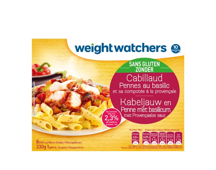 Cabillaud, Pennes au basilic