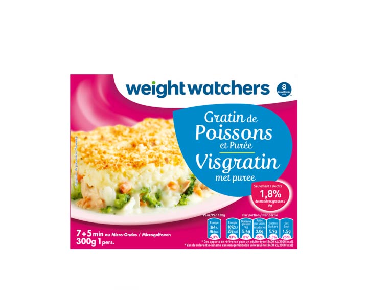 Gratin de Poissons et Purée