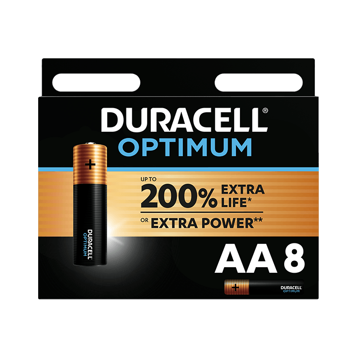 Duracell Optimum AA x8