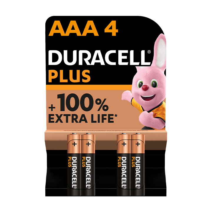 Duracell PLUS 100%  AAA X4