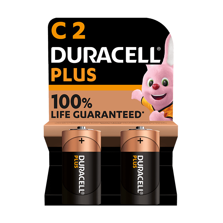 Duracell PLUS 100%  C X2