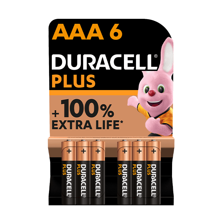 Duracell PLUS 100%  AAA X6
