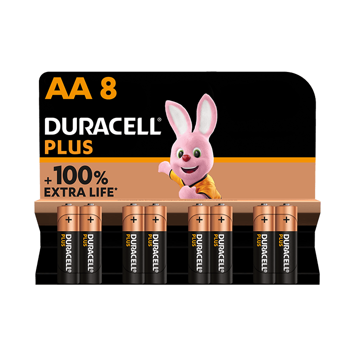 Duracell PLUS 100%  AA X8