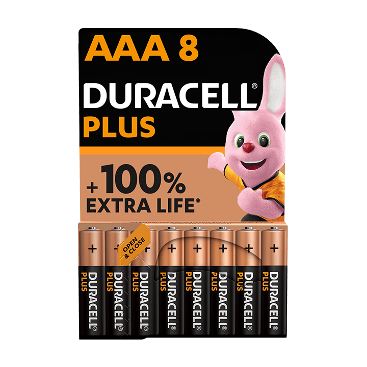 Duracell PLUS 100%  AAA X8