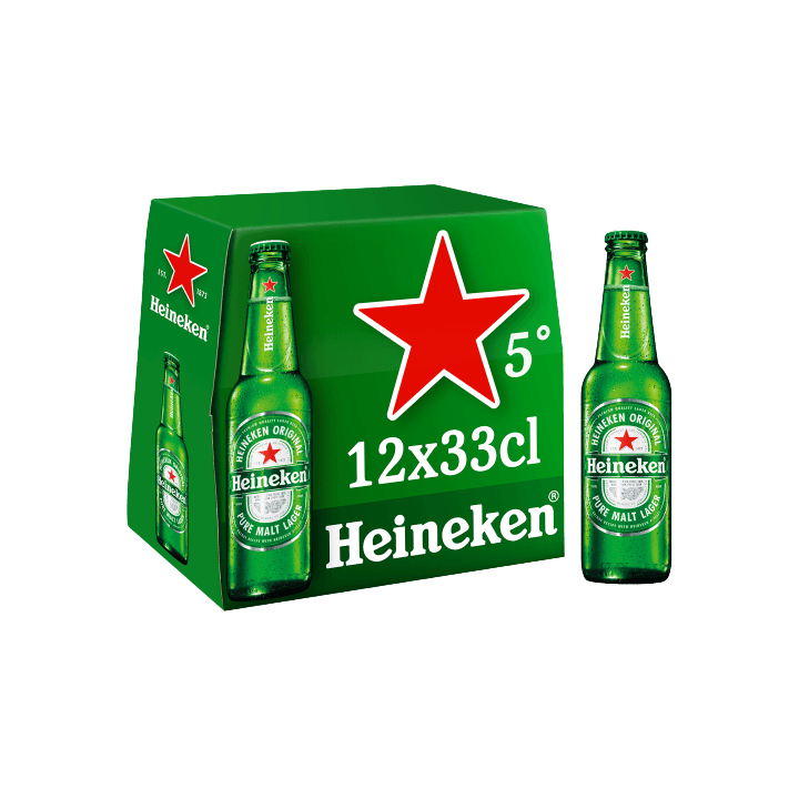 Heineken bière blonde 12x33cl 5°