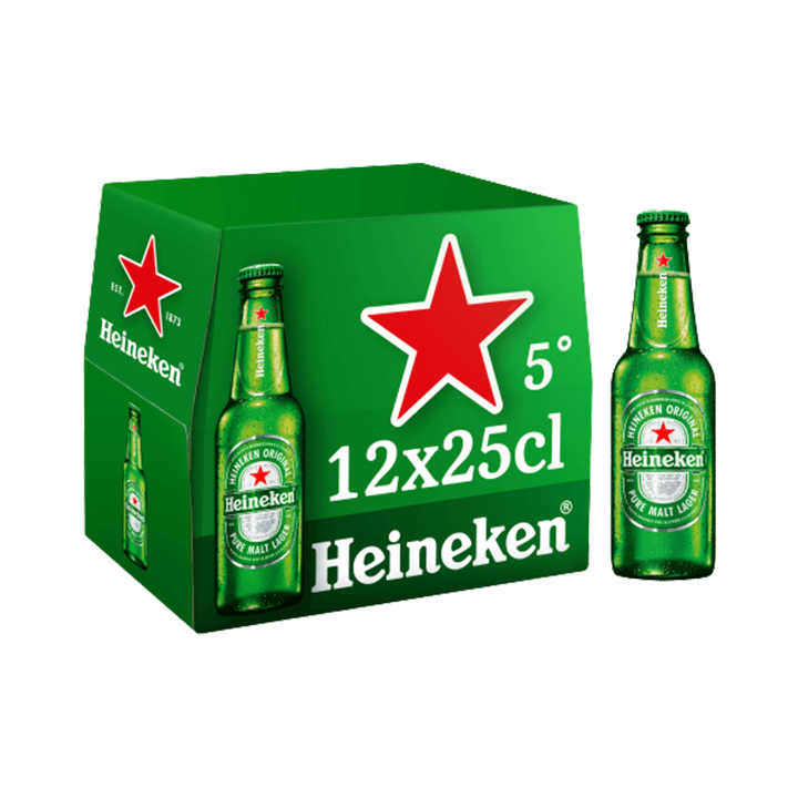 Heineken bière blonde 12x25cl 5°