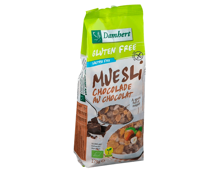 Damhert Gluten Free Muesli chocolate BIO 175g