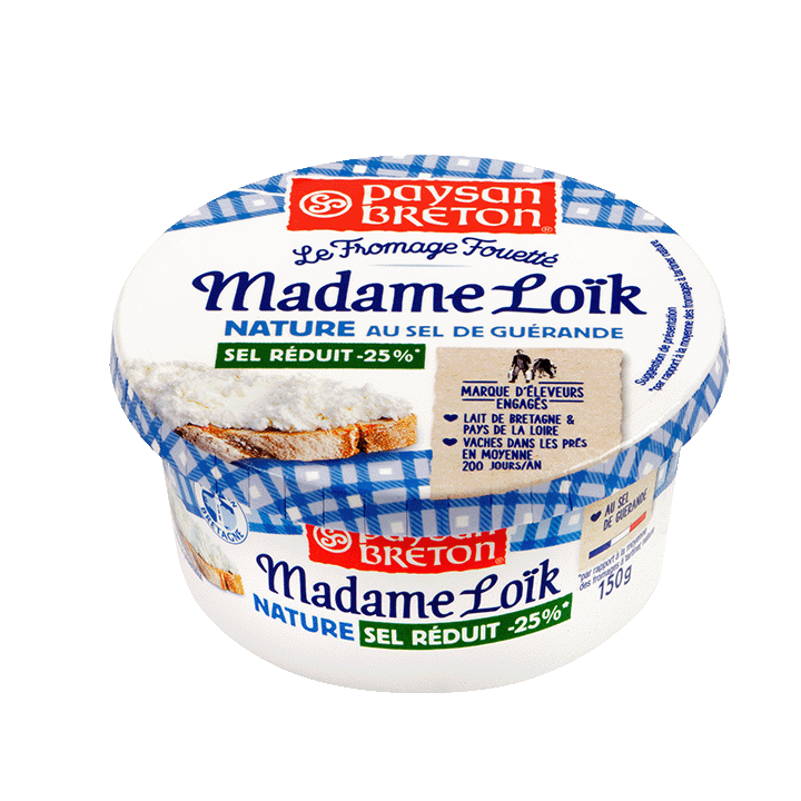 Le Fromage Fouetté Nature -25% sel 150g
