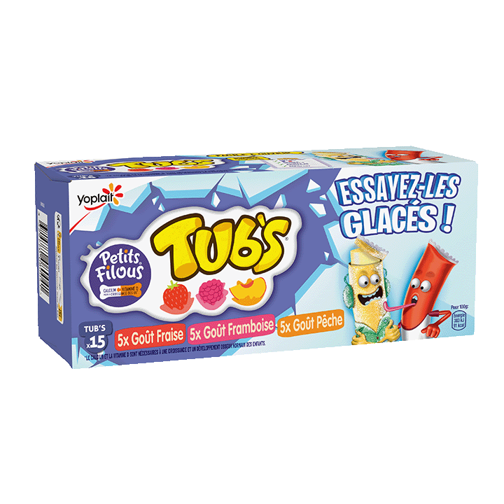 Tub's Goût Fraise Framboise Pêche