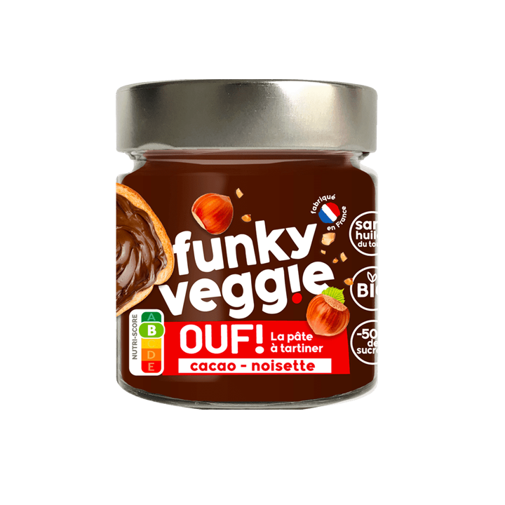 OUF! La pâte à tartiner Cacao Noisette. 200g