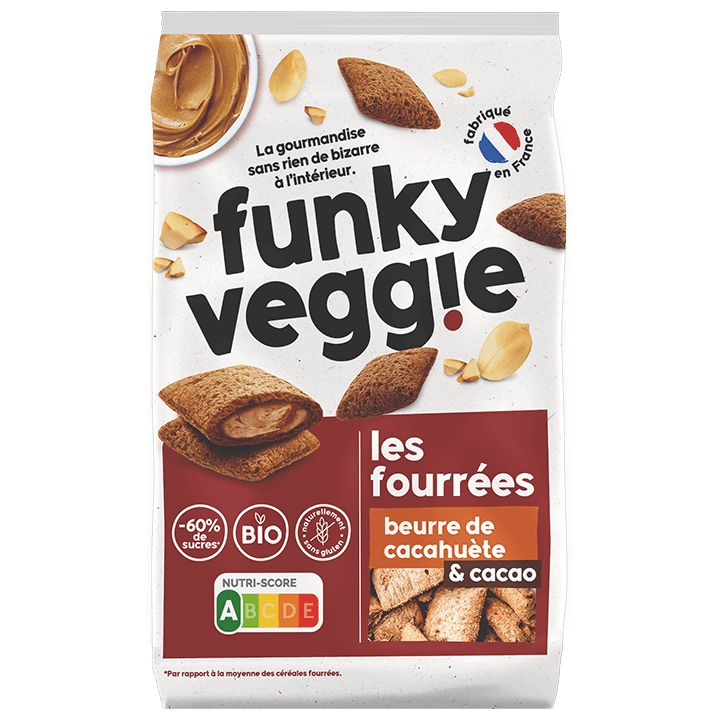 Fourrées beurre de cacahuète & cacao 250g