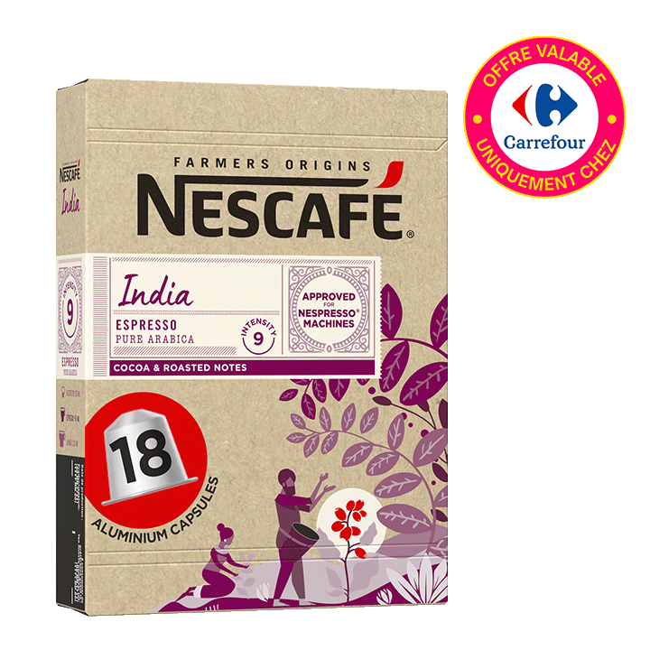 INDIA Espresso intensité 9 - 18 capsules