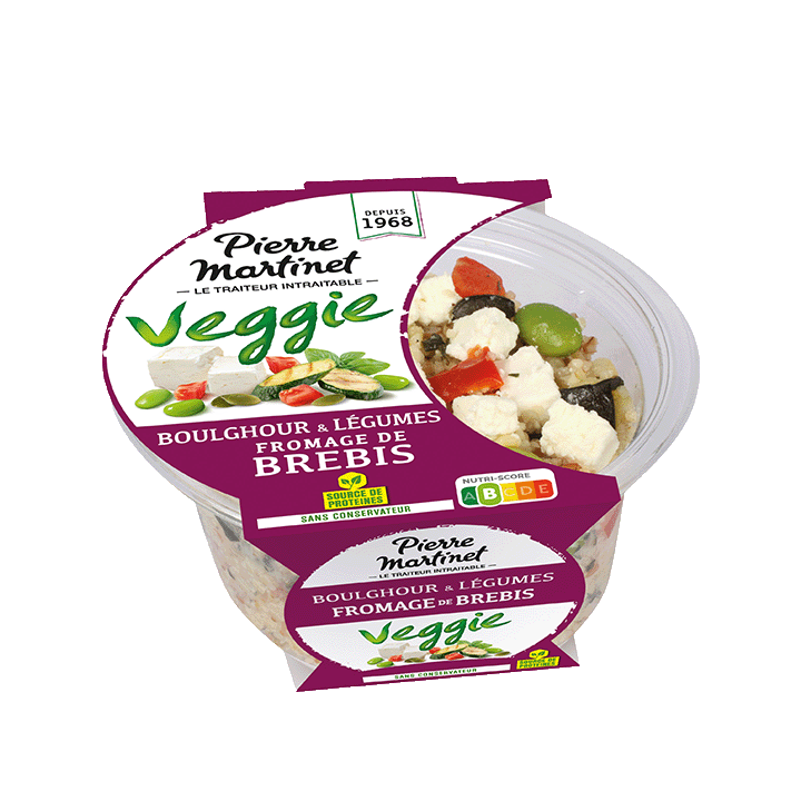 Boulghour & légumes au fromage de brebis 