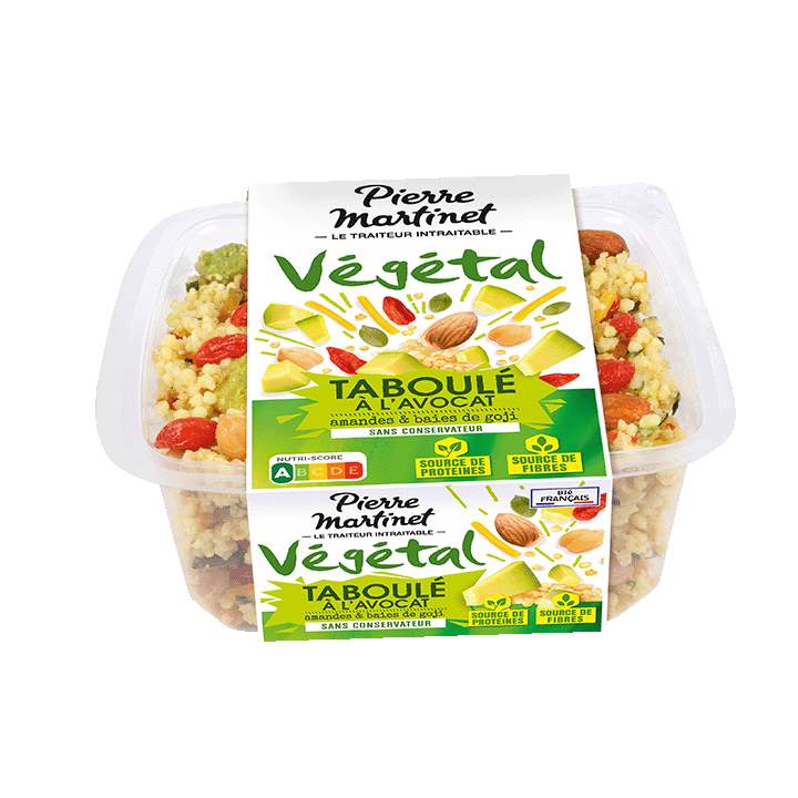 Taboulé à l’avocat – amandes et baies de goji