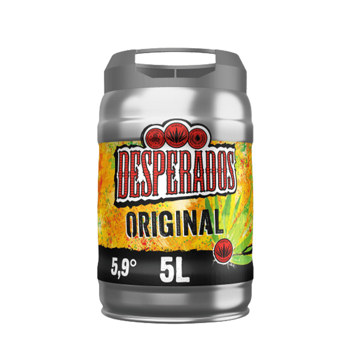 Desperados Original bière aromatisée tequila Fût 5L 5.9°