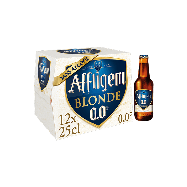 Affligem 0.0 bière d'Abbaye sans alcool 12x25cl 0.0°