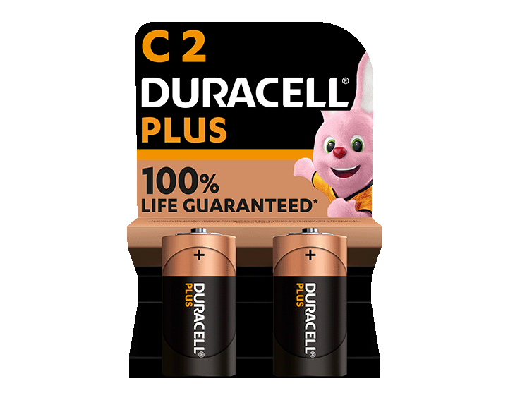 Duracell Plus 100% C X2