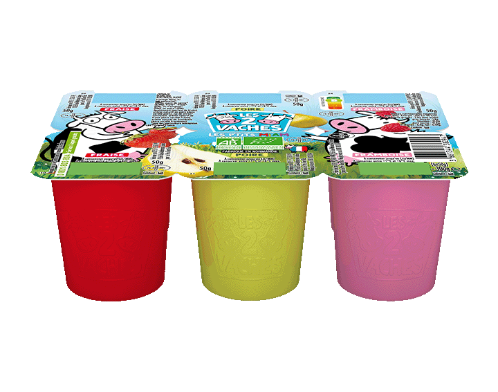 Les 2 Vaches P'tits Miam Fruits 50g x6