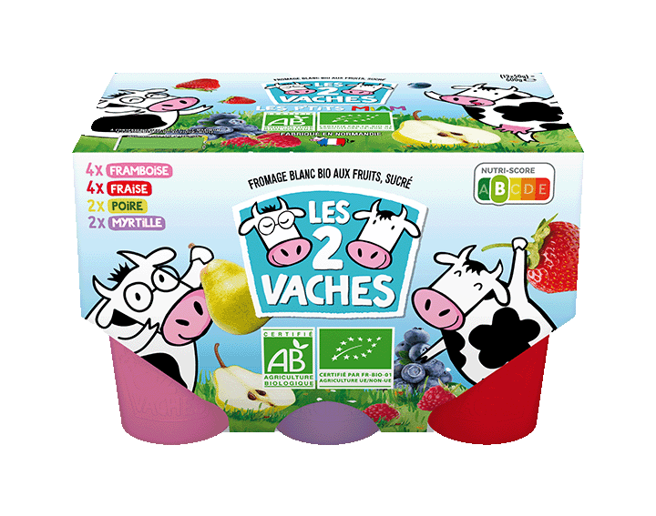 Les 2 Vaches P'tits Miam Fruits 50g x12