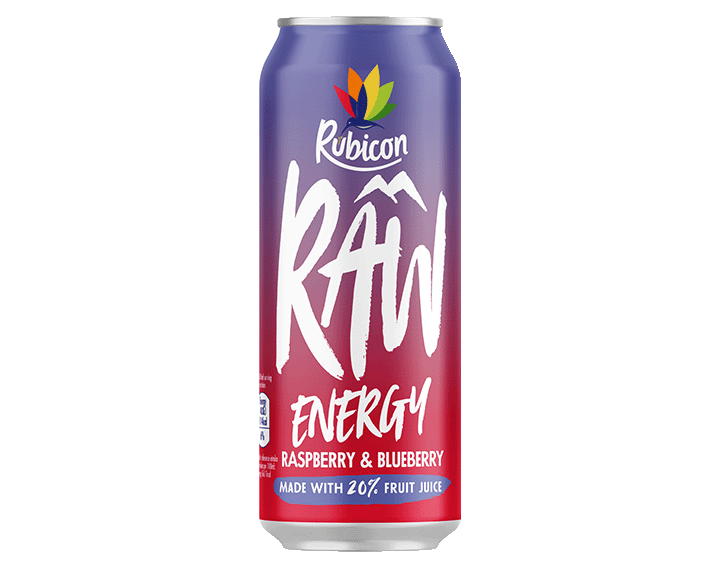 Rubicon RAW Energy Raspberry & Blueberry 500ml
