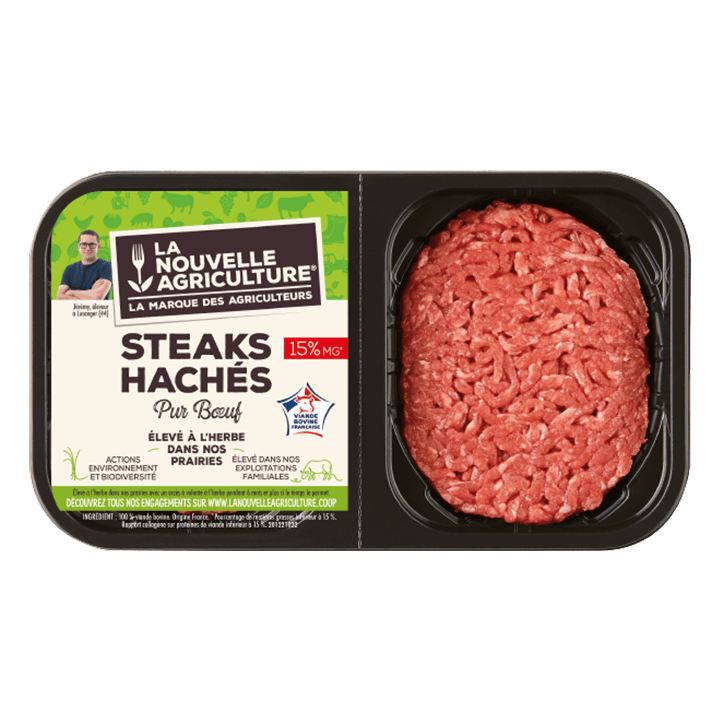Steaks hachés façon bouchère 15% MG (2x125g)