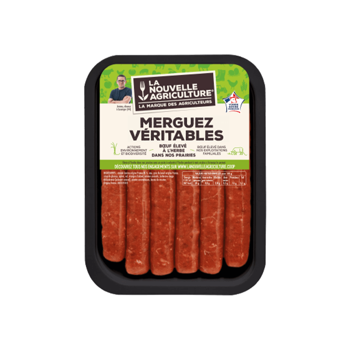 Merguez véritables de bœuf x6 (330g)