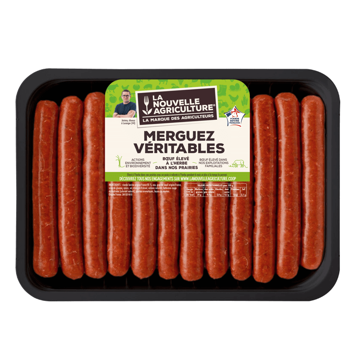 Merguez véritables de bœuf x12 (660g) 