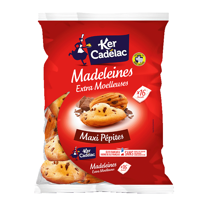 Madeleines Extra Moelleuses Maxi Pépites 600g
