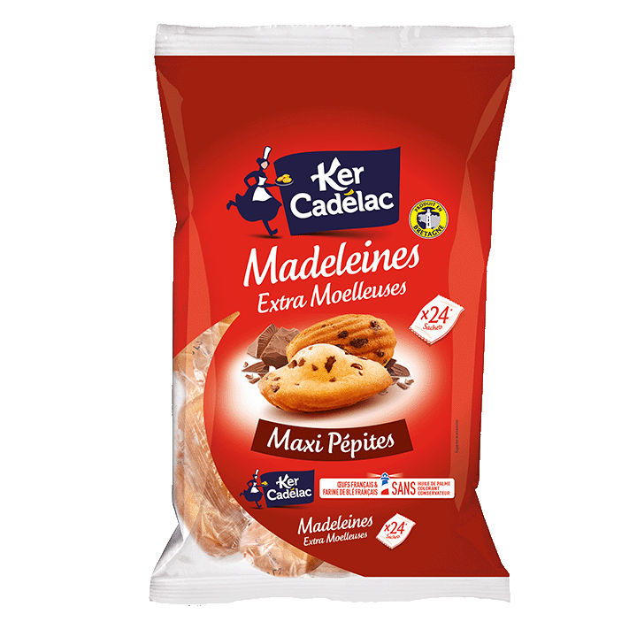 Madeleines Extra Moelleuses Maxi Pépites 400g
