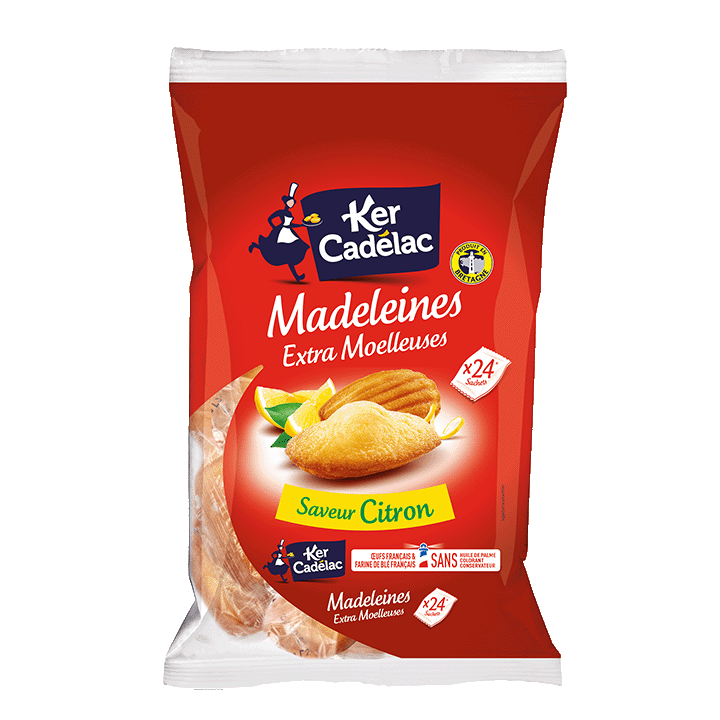 Madeleines Extra Moelleuses Saveur Citron 600g
