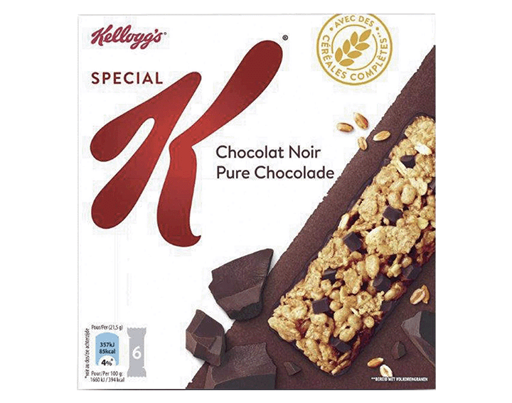 Barres Special K Chocolat Noir 6X