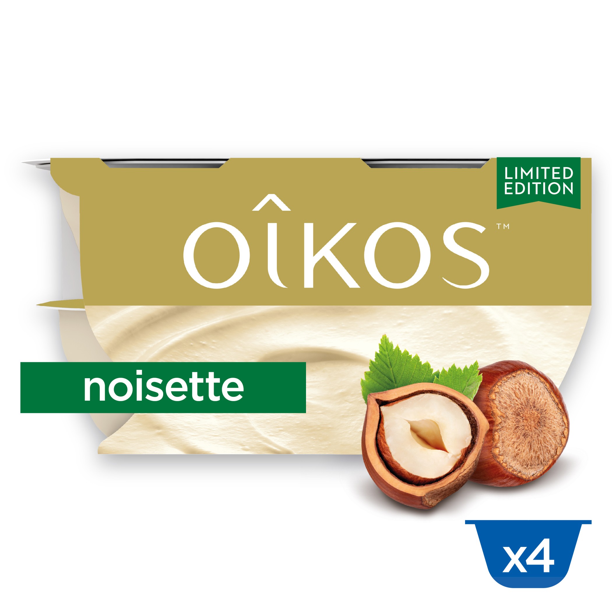 Yaourt à la Grecque Oikos noisette 4x115g