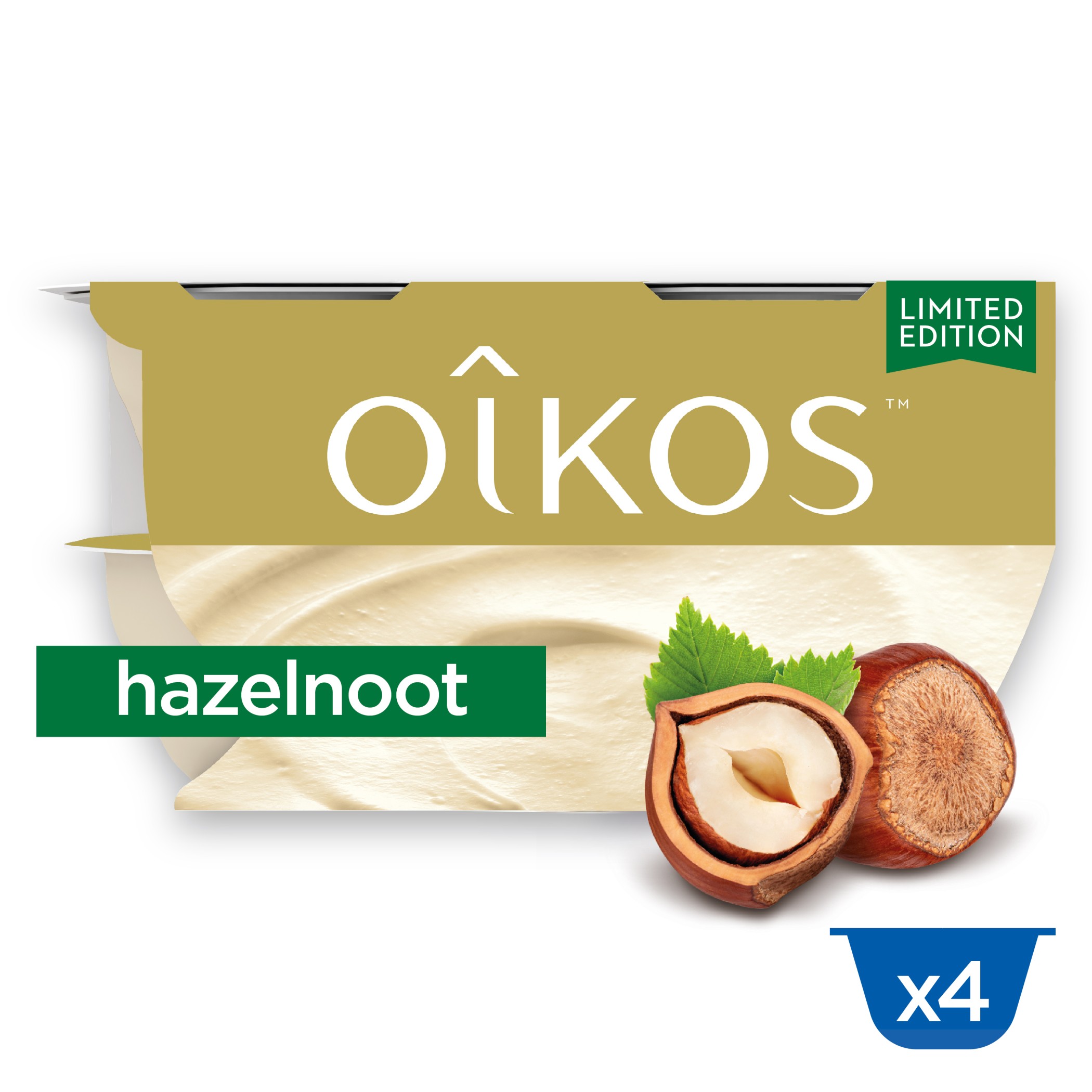 Oikos op Griekse wijze hazelnoot 4x115g