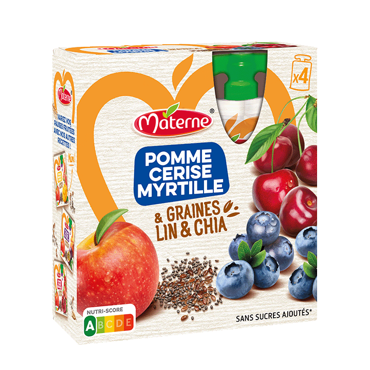 Pomme Cerise Myrtille - 4x90g