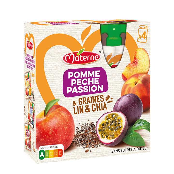 Pomme Pêche Passion - 4x90g