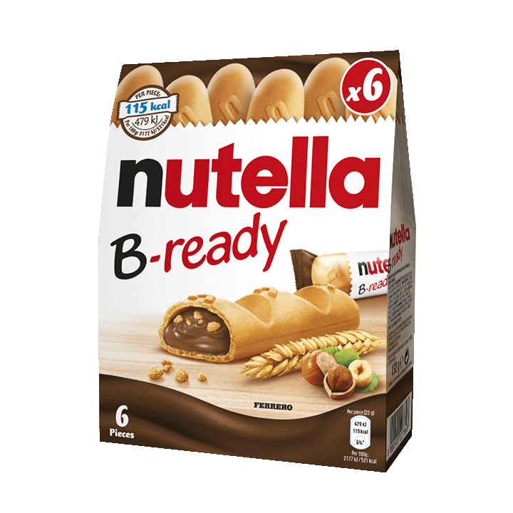 Nutella B-ready wafer bars- 6-pack