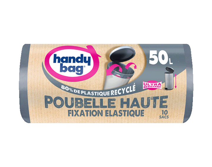Sacs Poubelle haute à fixation élastique