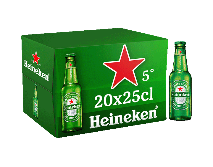 Heineken bière blonde 20x25cl 5°