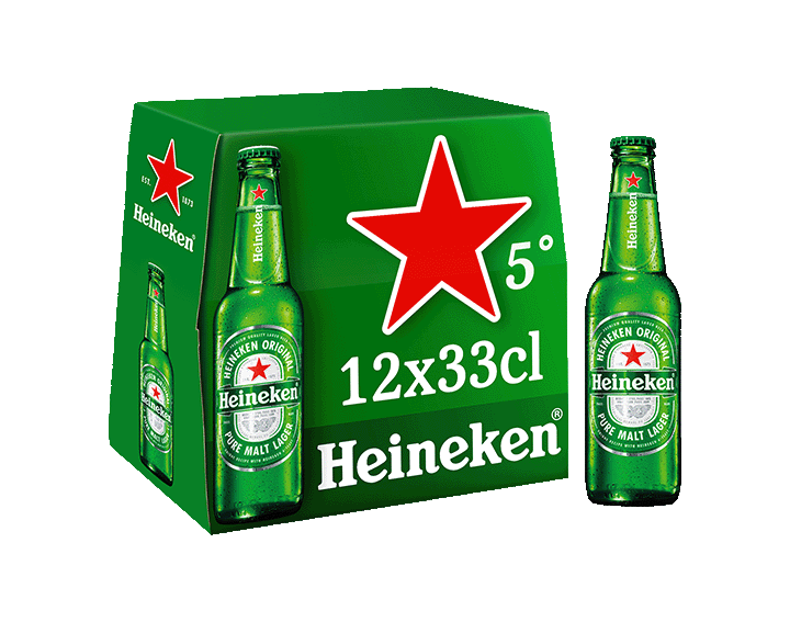 Heineken bière blonde 12x33cl 5°