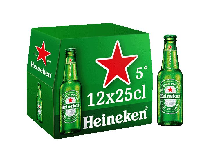 Heineken bière blonde 12x25cl 5°