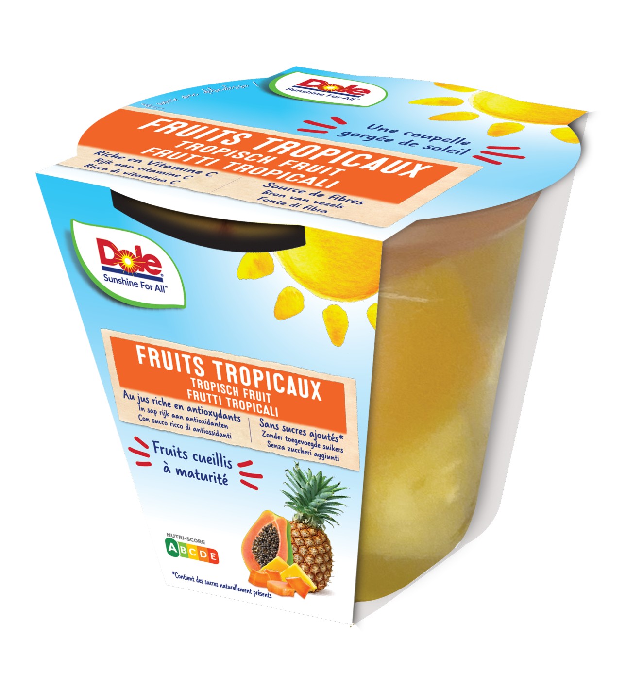 Dole Tropical Fruit op sap 198gr