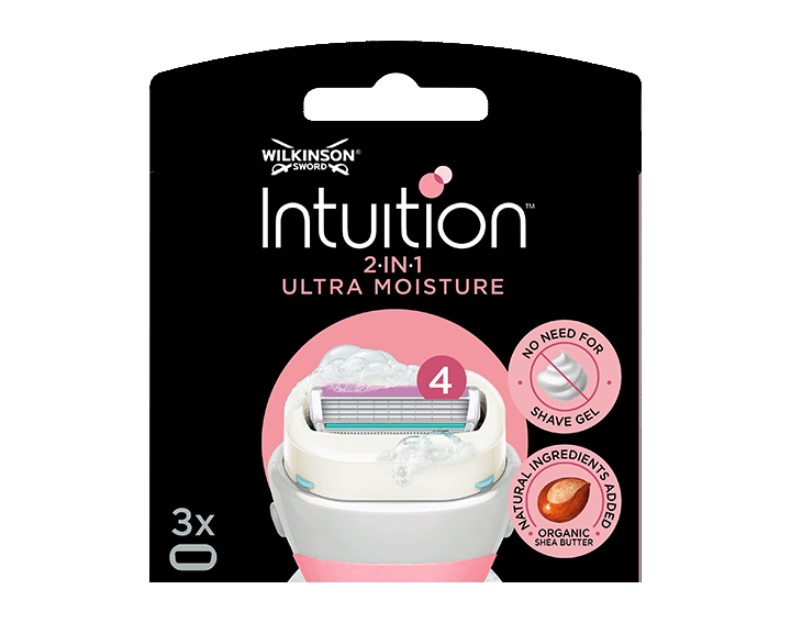 2-in-1 Ultra Moisture Women’s Razor Blades x3