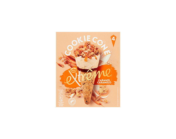 Extrême Cookie Cone 4x110ml