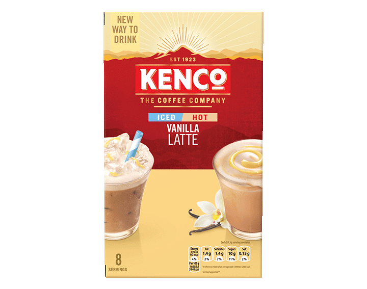 Kenco Iced Hot Vanilla Latte 8x20.3g
