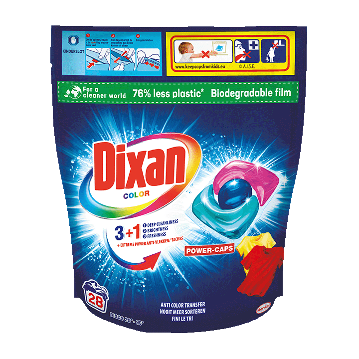 Dixan Power Caps Color 28 lavages